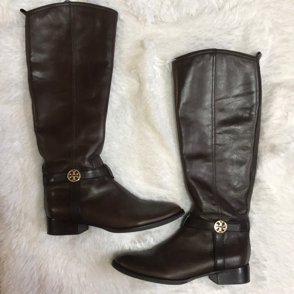 TORY BURCH Leather Riding Boots